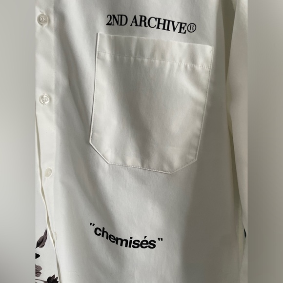 Simons Simons 2nd Archive
Relaxed Fit Graphic Button-Up Shirt - Picture 4 of 5